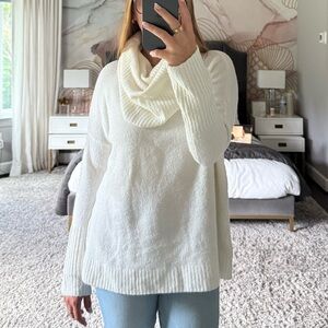 French Connection Cream Cowl Neck Sweater